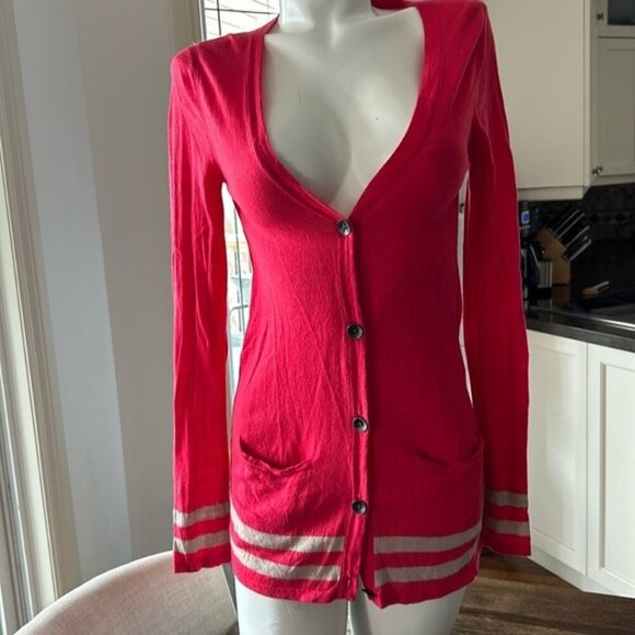 SSENSE RAG & BONE long light weight button up cardigan small